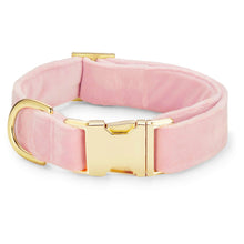 Load image into Gallery viewer, Blush Pink Velvet Lady Bow Collar