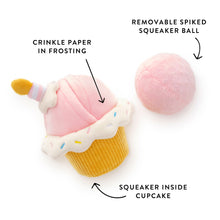 Load image into Gallery viewer, Birthday Cupcake 2-in-1 Bounce Dog Toy