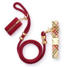 Load image into Gallery viewer, Eggnog Plaid Flannel Collar Walk Set