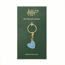 Load image into Gallery viewer, Blue Heart Collar Charm