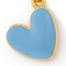 Load image into Gallery viewer, Blue Heart Collar Charm