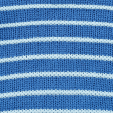 Load image into Gallery viewer, Blue Stripe Quarter-Zip Dog Sweater