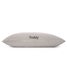 Load image into Gallery viewer, Charcoal Stripe Dog Bed