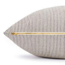 Load image into Gallery viewer, Charcoal Stripe Dog Bed